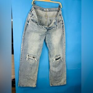 Refuge Men's Relaxed Distressed Jeans - Light Blue